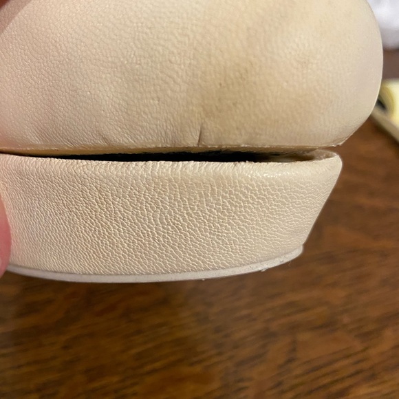 MISS L-FIRE CREAM GOLD ANGEL WINGS PLATFORM PUMP RETRO STYLE WEDGE HEELS - Picture 13 of 16